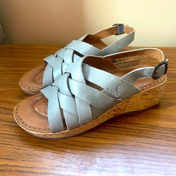 Born Shoes - Born Women's Laila Woven Straps Leather Sandal Size 7 NWOB